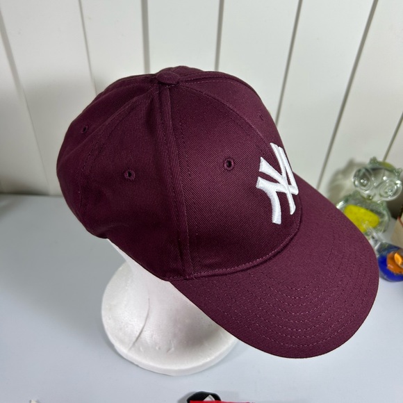 Authentic! Gucci NY Unisex baseball hat Size 57-61 cm Burgundy Color - Picture 2 of 10